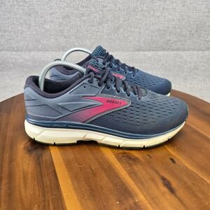 Brooks Dyad 11 Womens Running Shoes Navy Pink 1203121D490 Size 8.5 Wide D